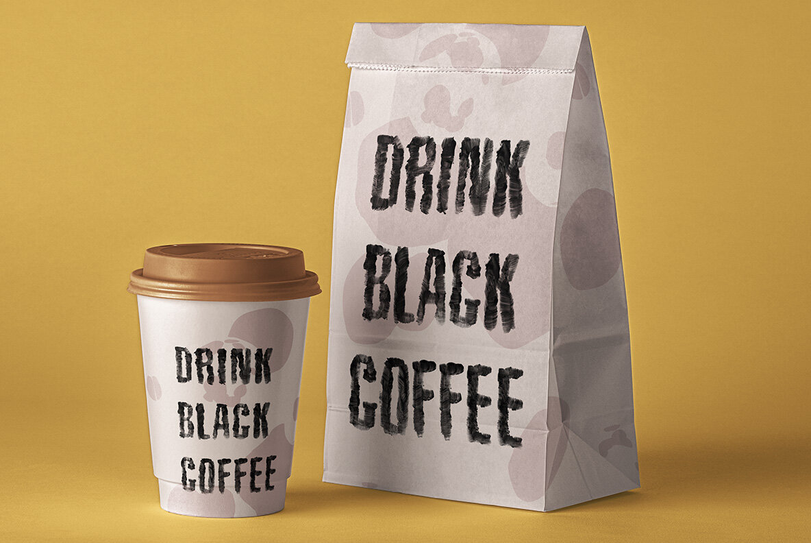 Black Brush SVG Font 5