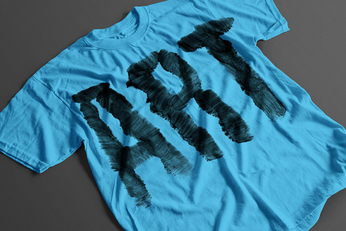 Black Brush SVG Font 6