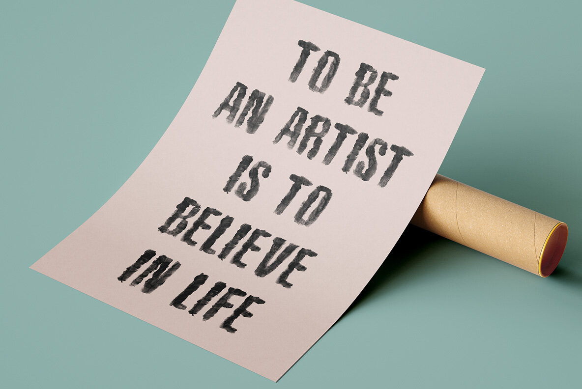 Black Brush SVG Font 7