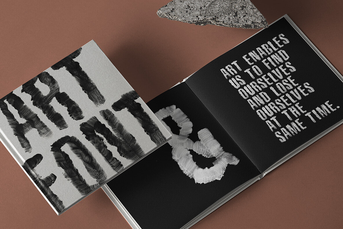 Black Brush SVG Font 8