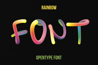 Rainbow SVG Font
