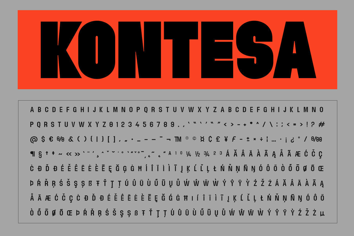 Kontesa Typeface 2