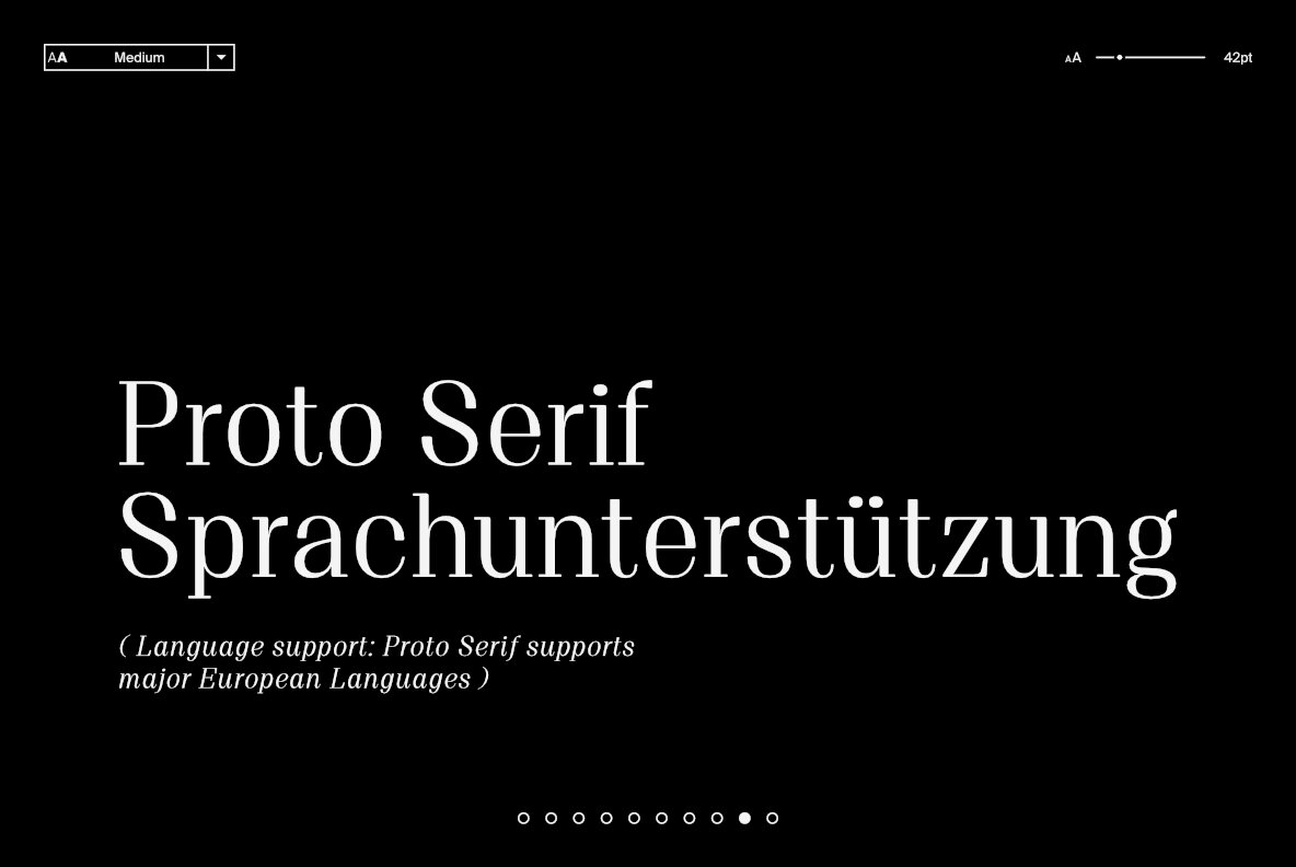 Proto Serif 9