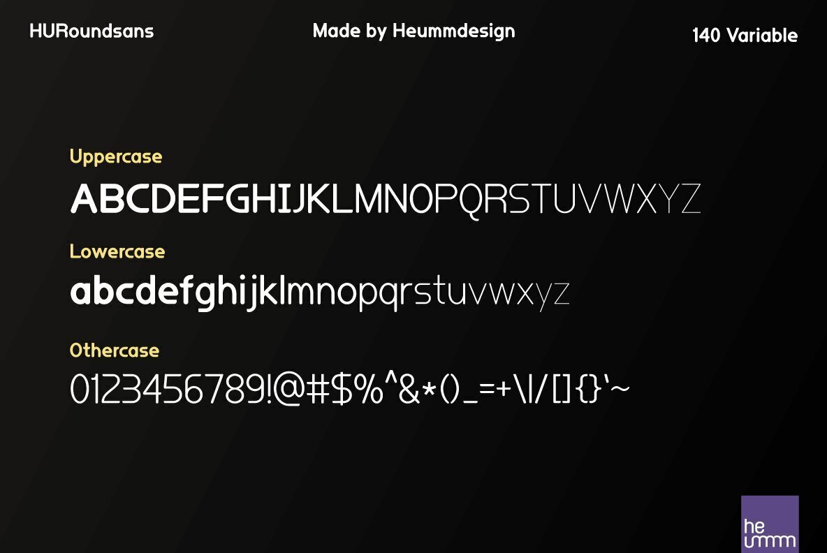 HU Roundsans Variable Font 2