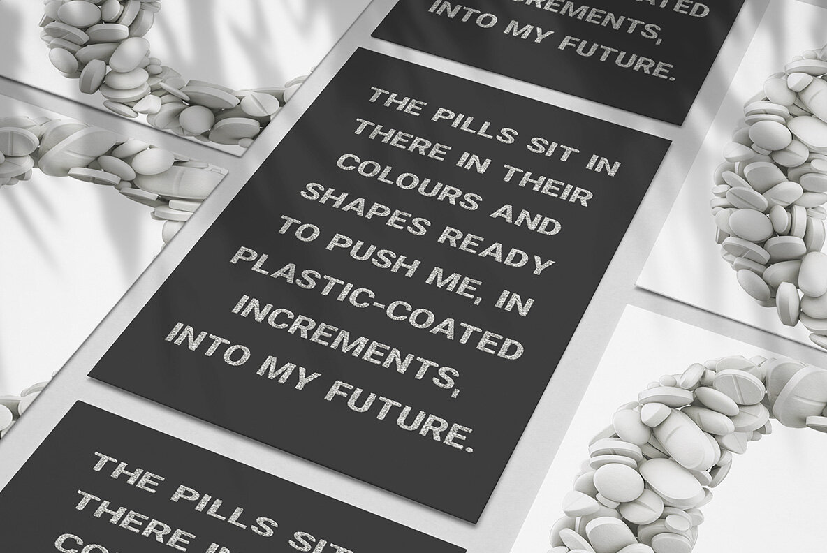 Pills White SVG Font 6