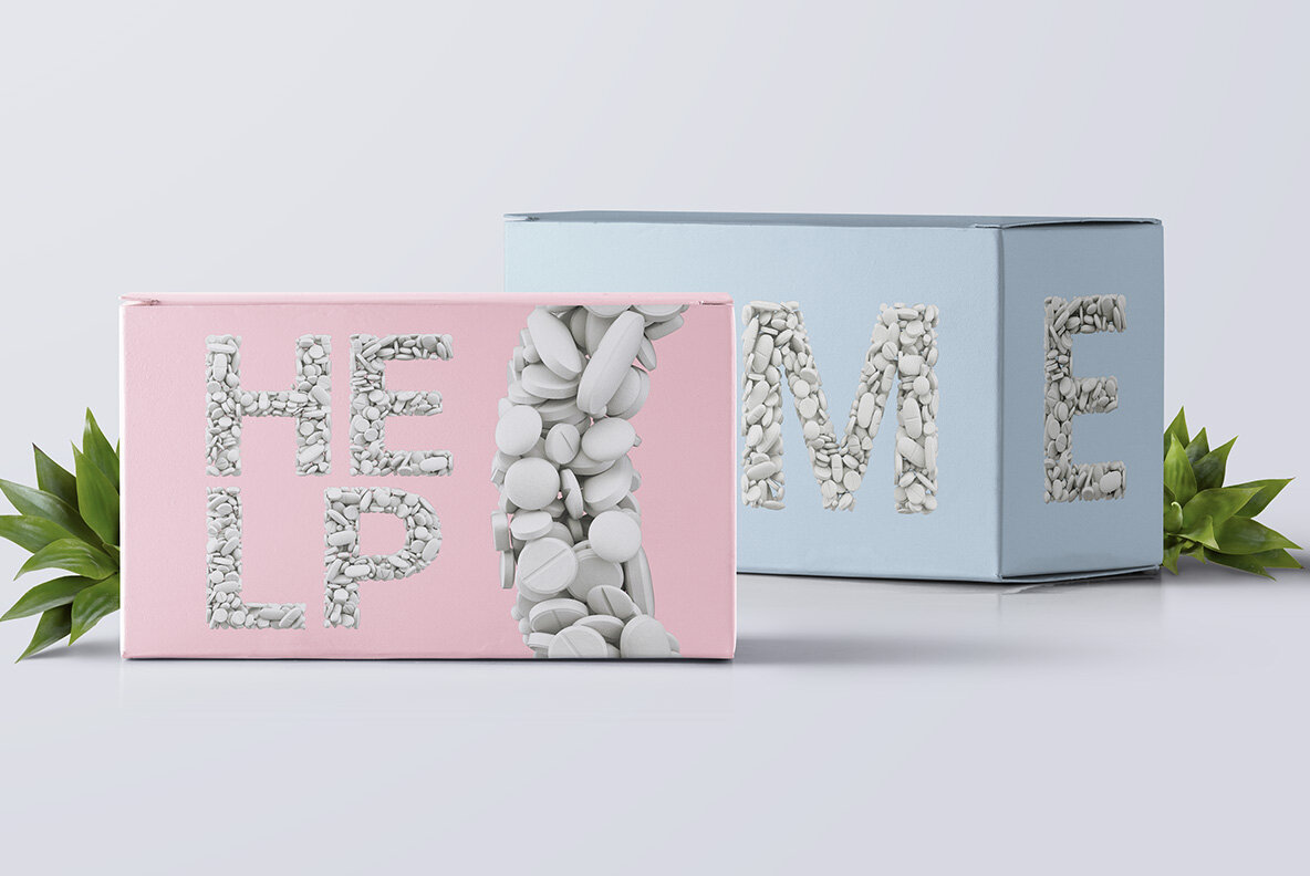 Pills White SVG Font 7