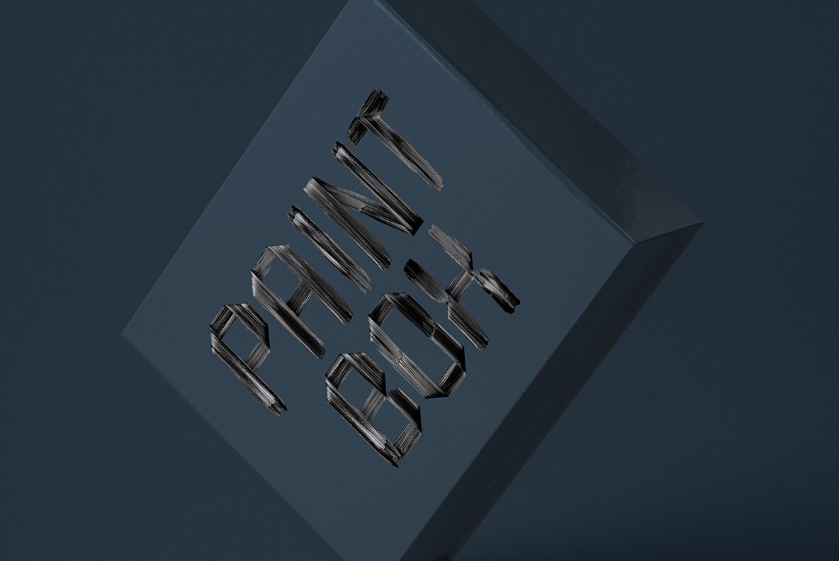 Black Paint Brush SVG Font 7