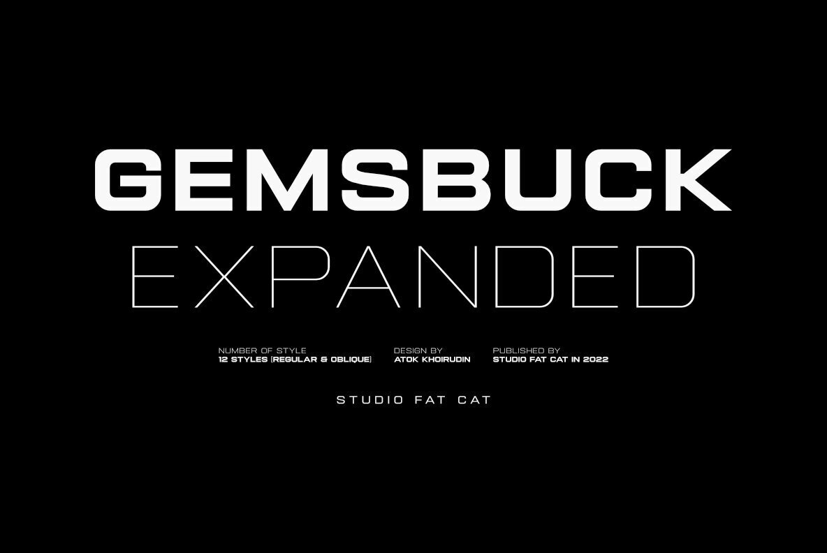 GEMSBUCK 01 Font