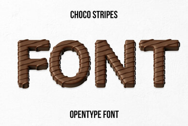 Choco Stripes SVG Font