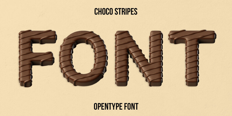 Choco Stripes SVG Font