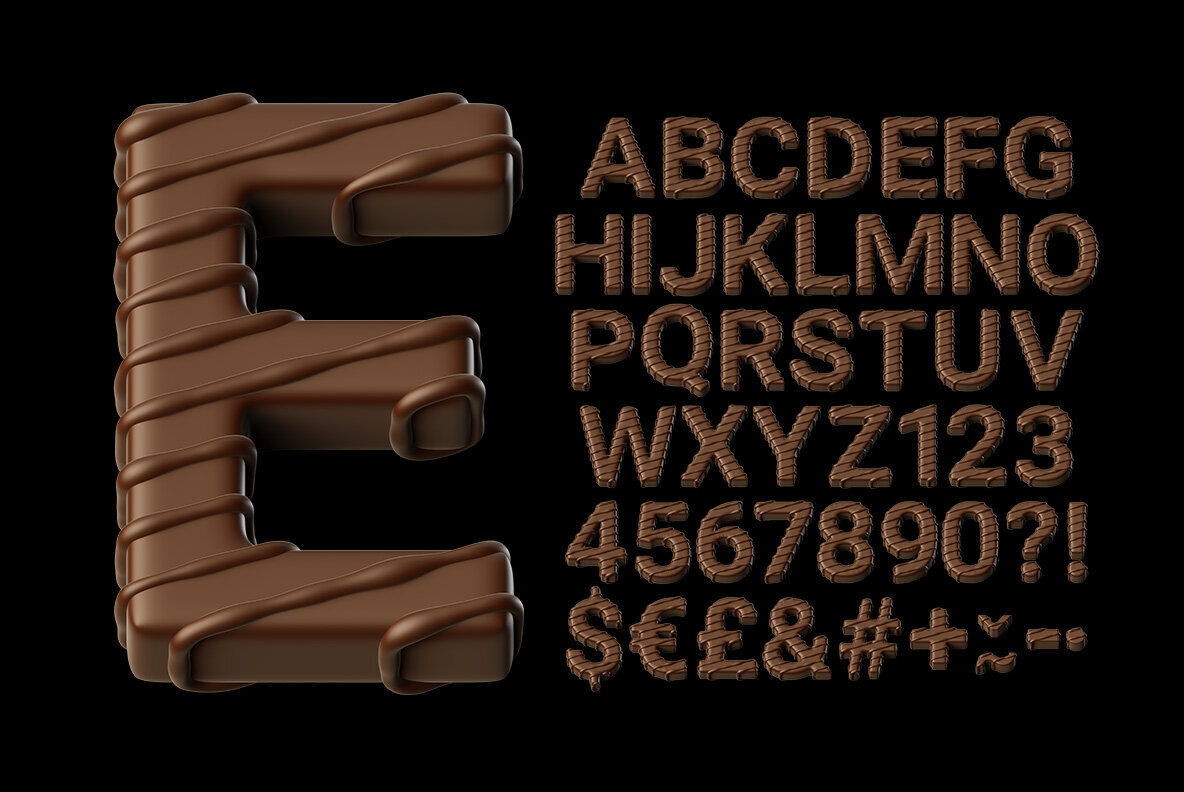 Choco Stripes SVG Font 2