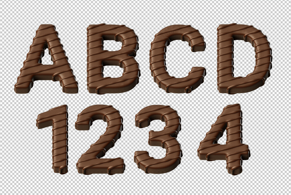 Choco Stripes SVG Font 10