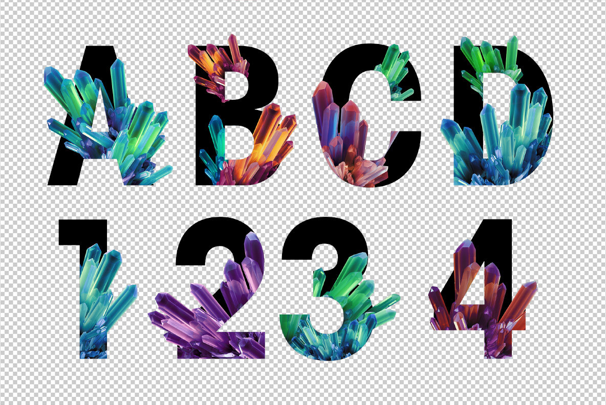 Crystal Inside SVG Font 9