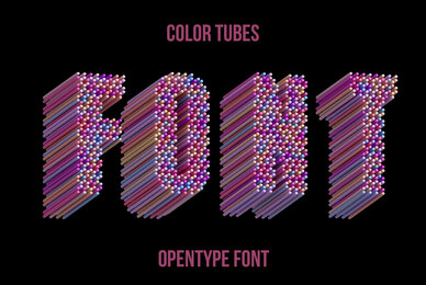 Color Tubes SVG Font