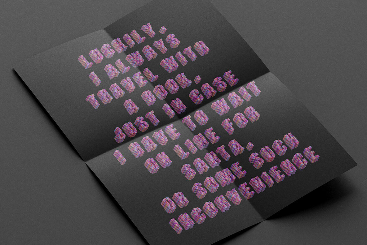 Color Tubes SVG Font 8