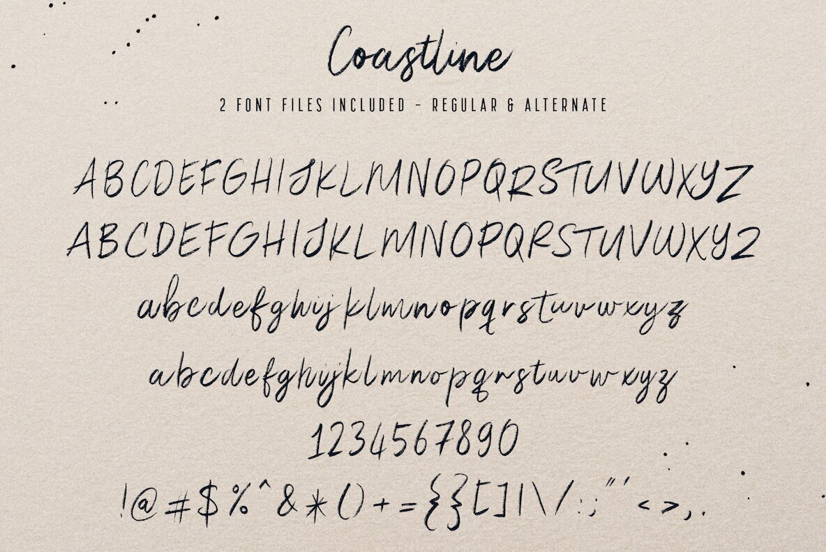 Coastline SVG Font 2