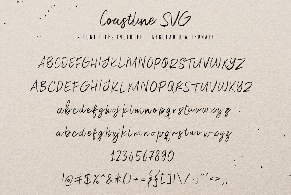 Coastline SVG Font 3