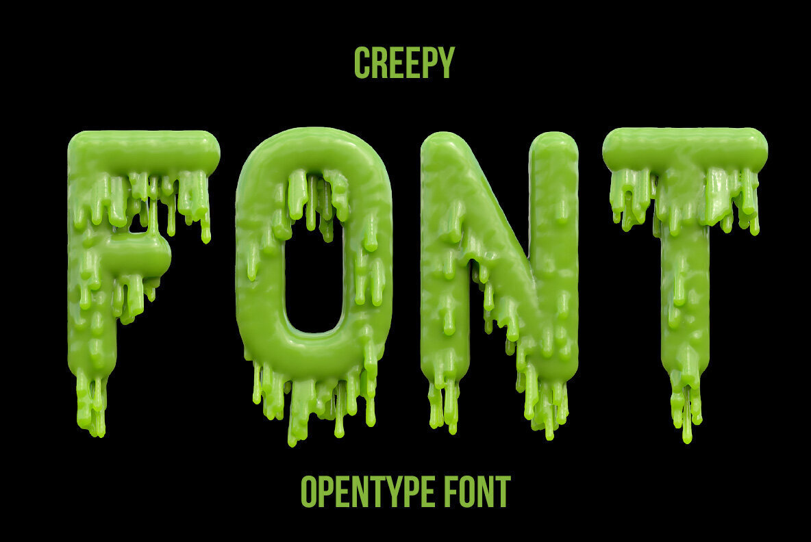 Creepy SVG Font