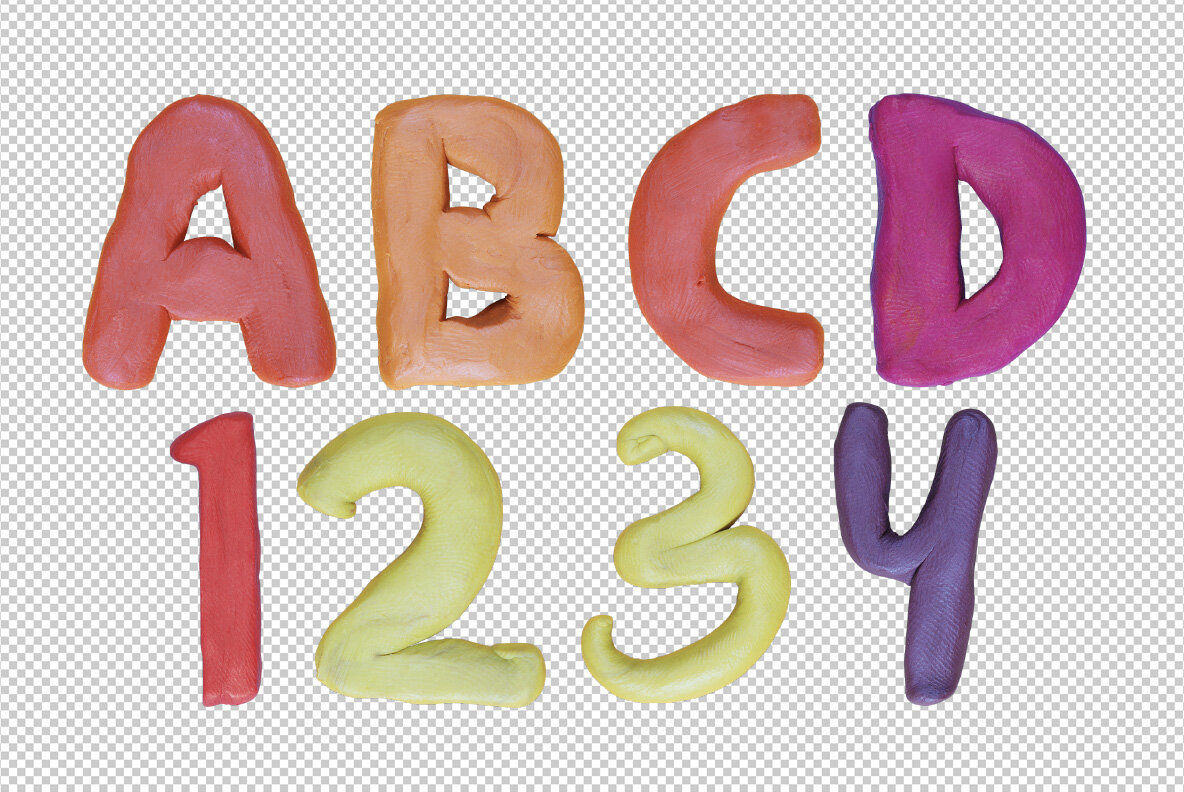 Color Plasticine SVG Font 9