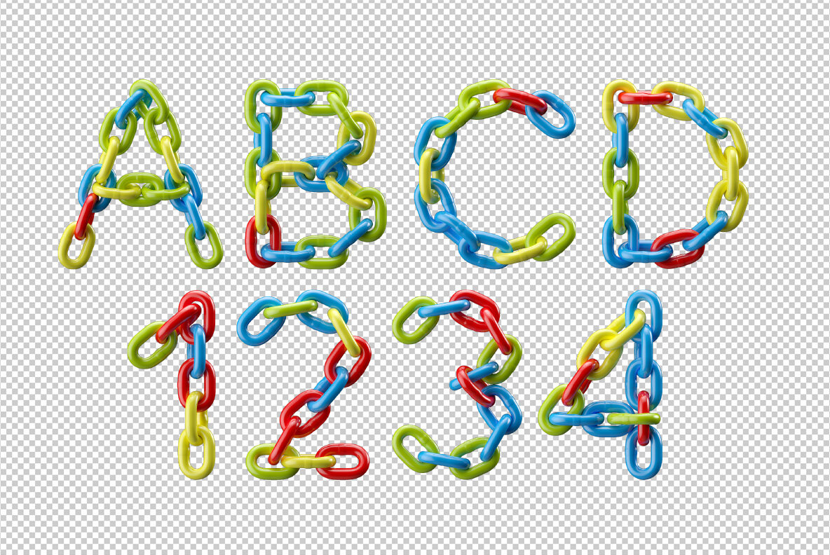 Colored Chain SVG Font 9