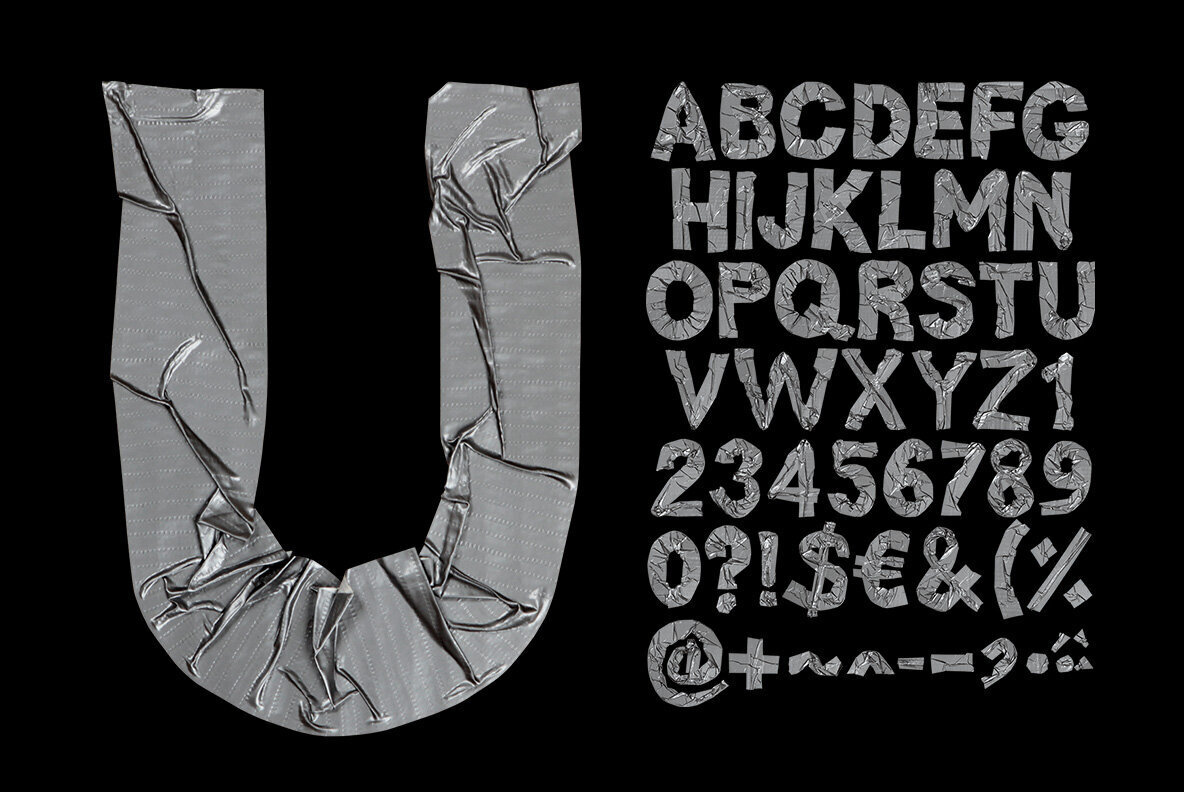 Duct Tape SVG Font 2