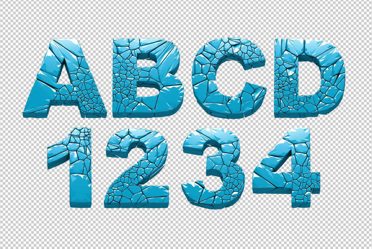 Hulk Icecrack SVG Font 9