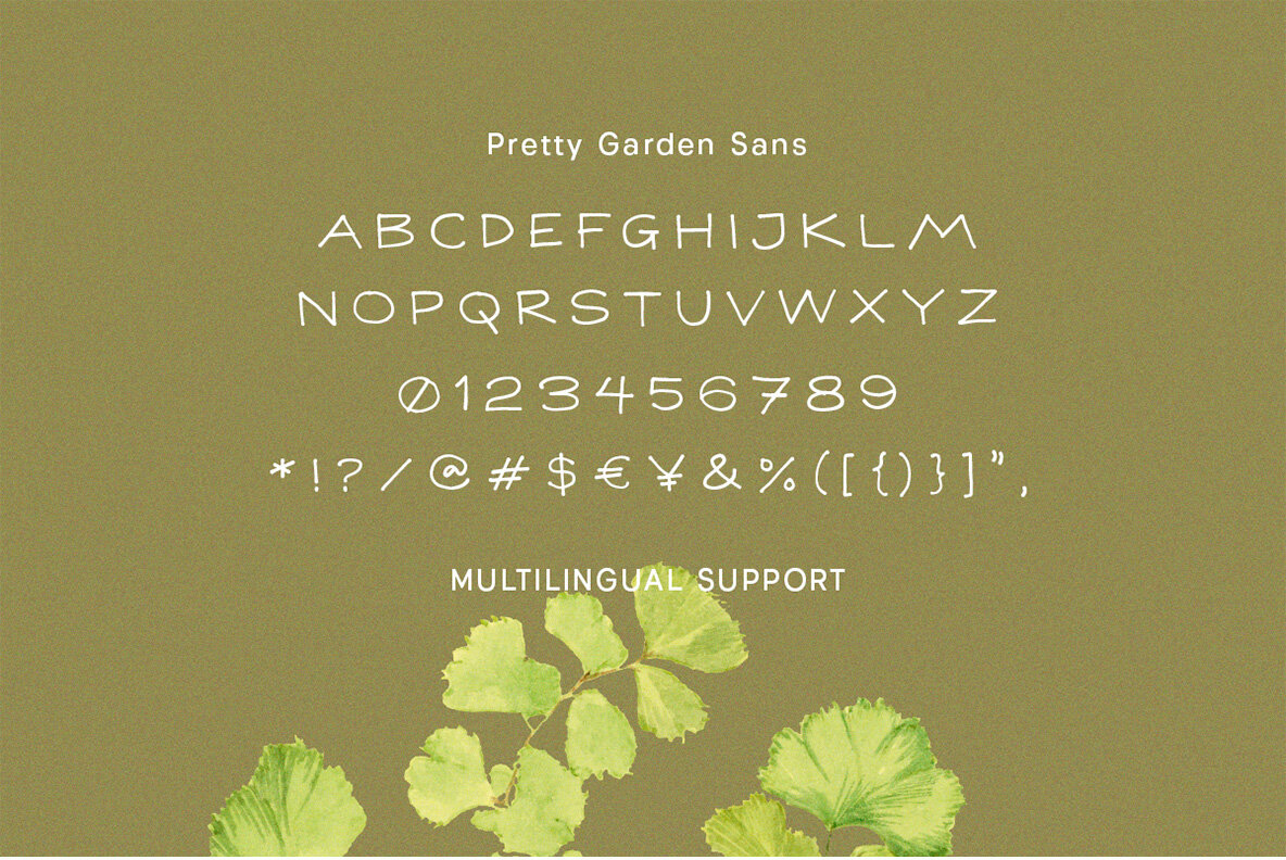 Pretty Garden Font Trio 10