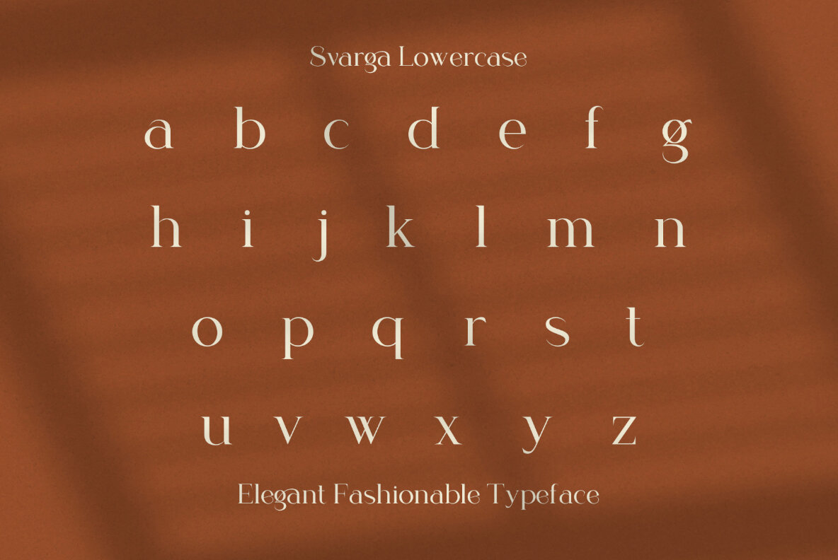 Svarga Typeface 6