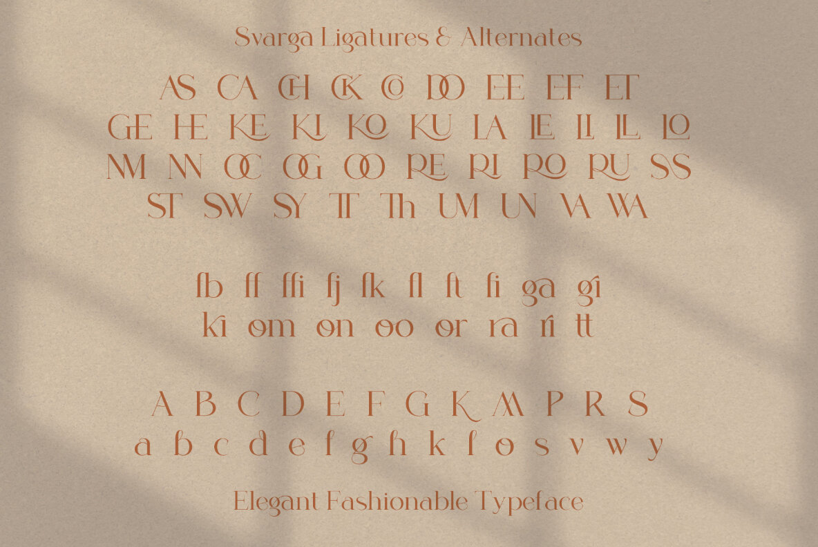 Svarga Typeface 7