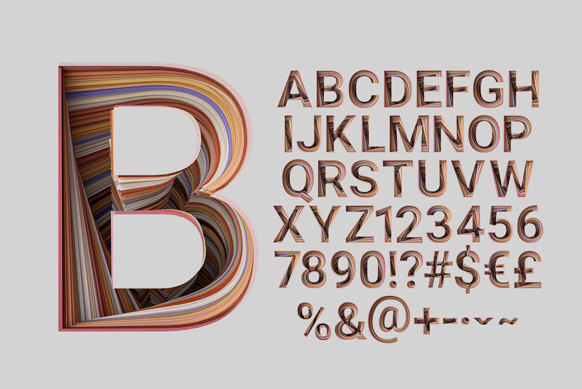 Paper Craft SVG Font 2