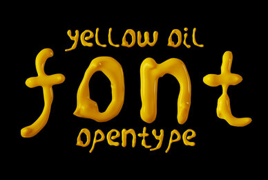 Oil Yellow SVG Font