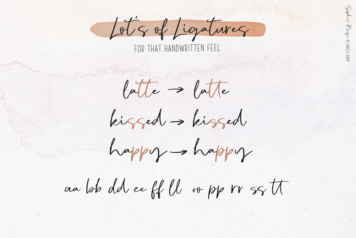 Sophia Reign Font Duo 7