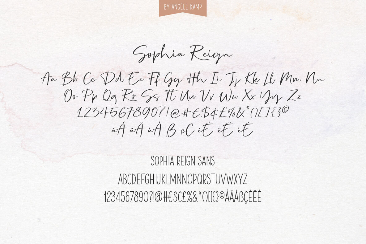 Sophia Reign Font Duo 9