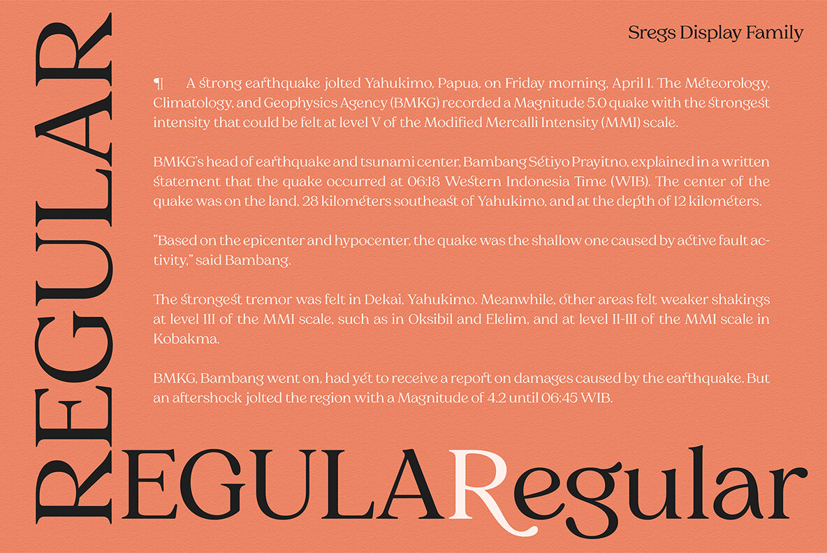 Sregs Serif Display 17