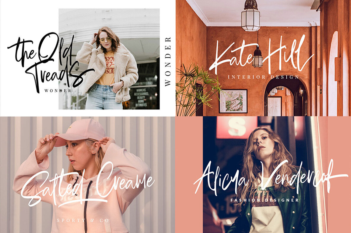 Beautiful Script Fonts Mini Bundle 4