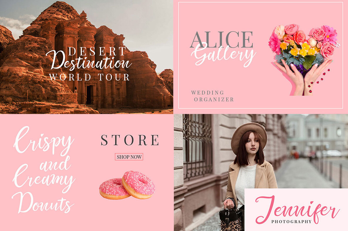 Beautiful Script Fonts Mini Bundle 6