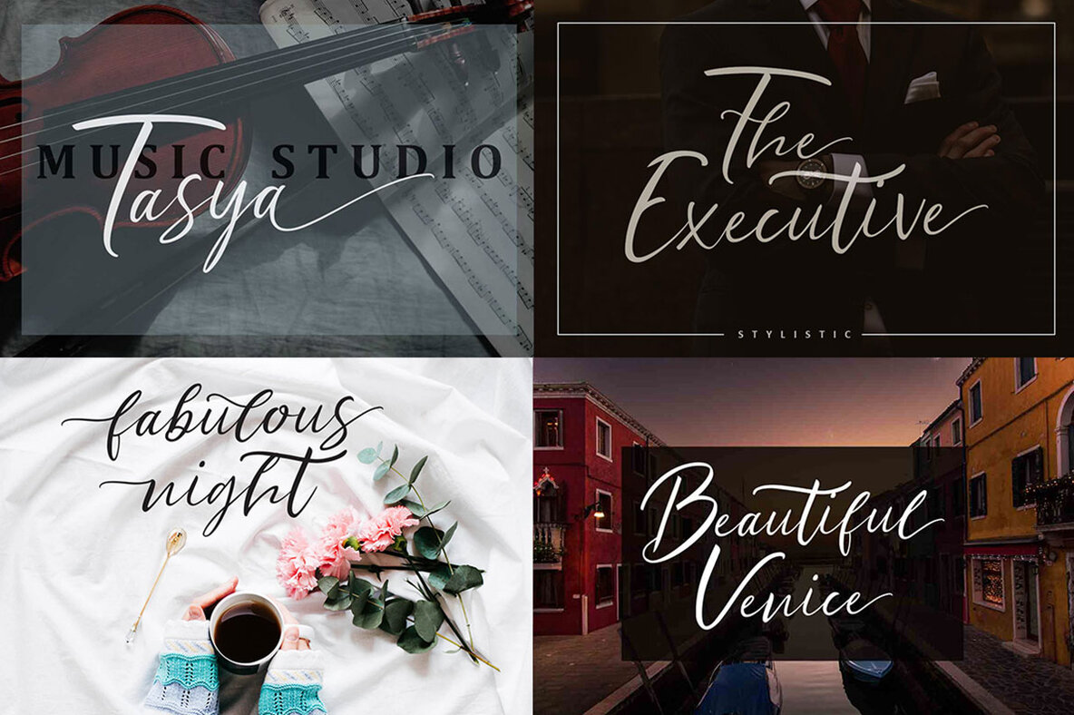 Beautiful Script Fonts Mini Bundle 7