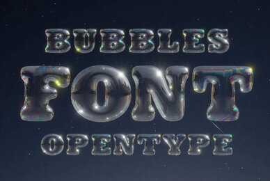 Bubbles SVG Font