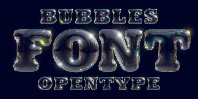 Bubbles SVG Font