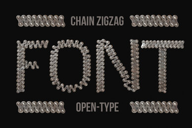Chain Zigzag SVG Font