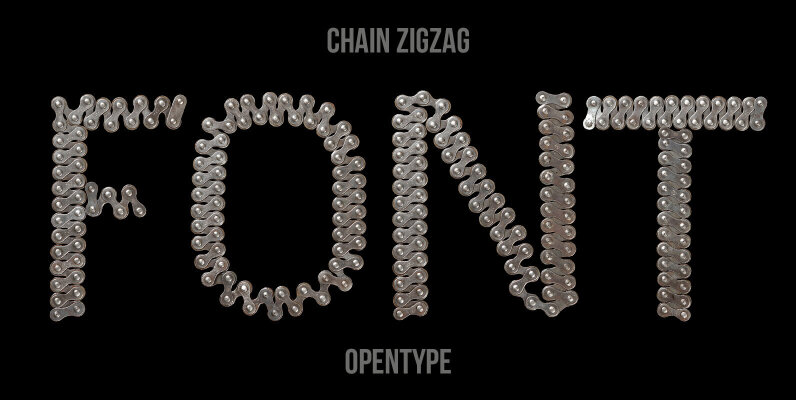 Chain Zigzag SVG Font
