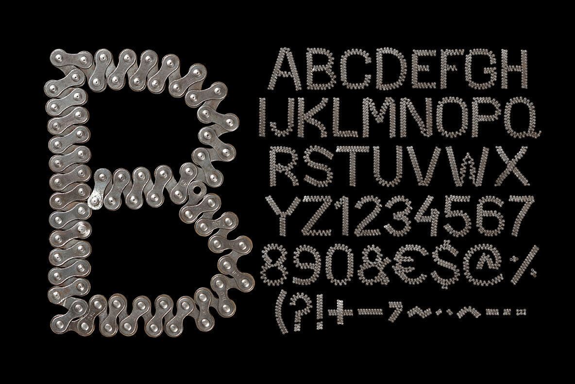 Chain Zigzag SVG Font 2