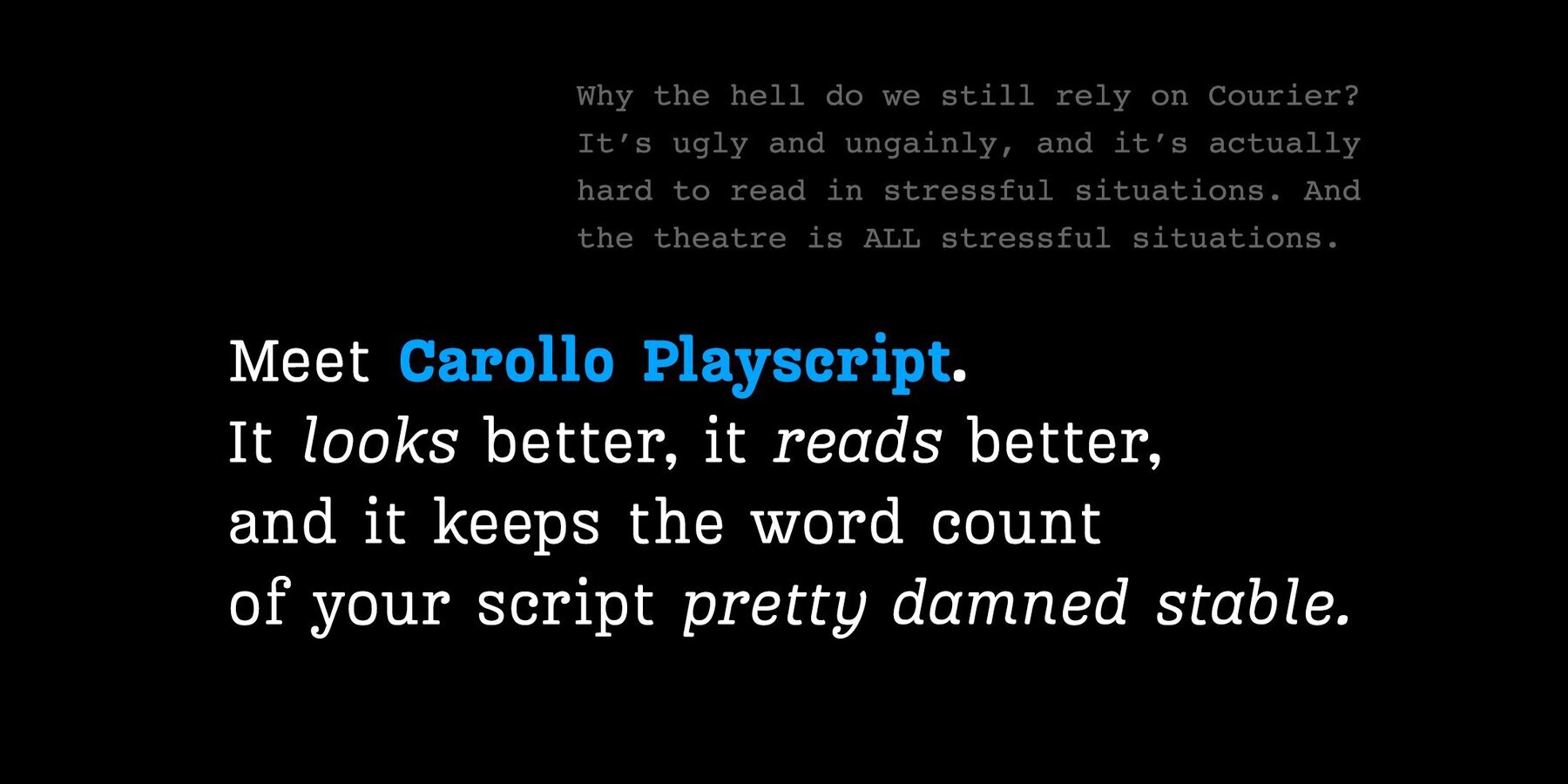 Carollo Playscript 2