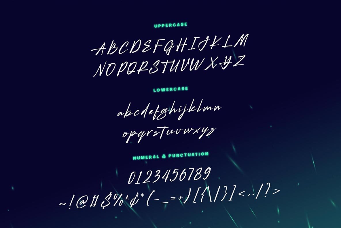 Billock Script font 6