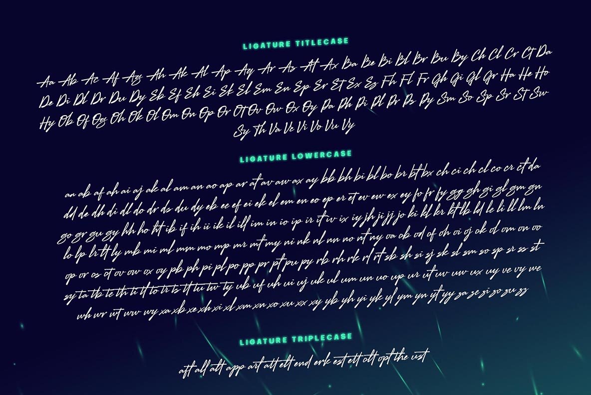 Billock Script font 10