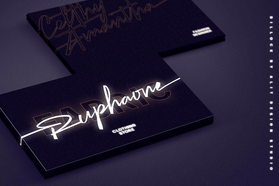 Billock Script font 14