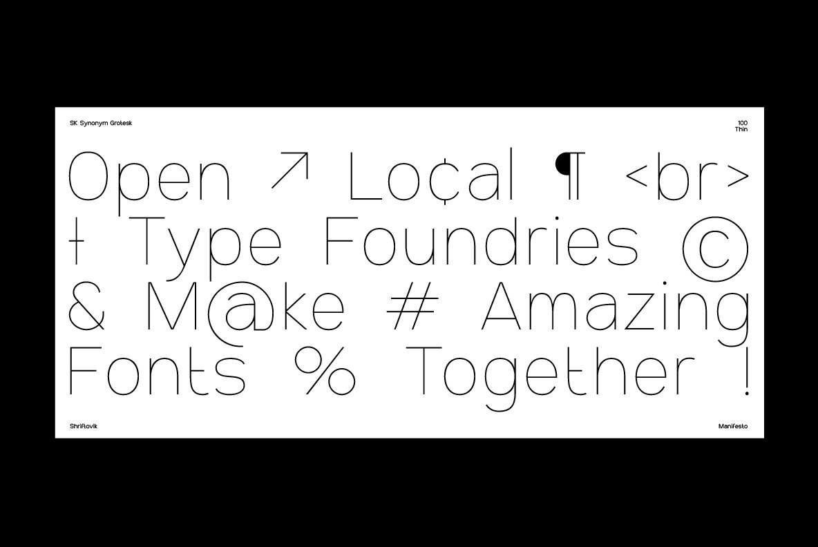 SK Synonym Grotesk 8
