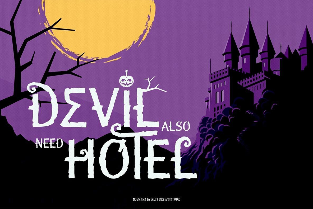 Noganas Halloween font 3