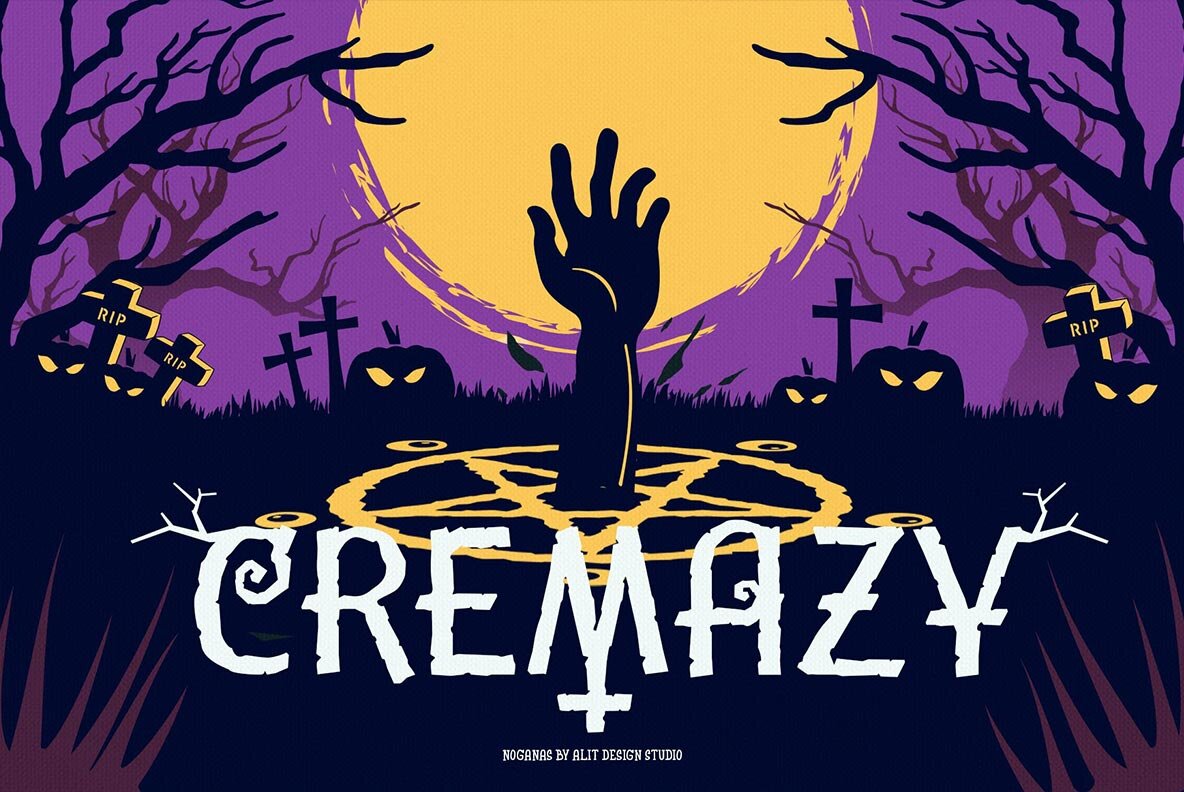 Noganas Halloween font 6