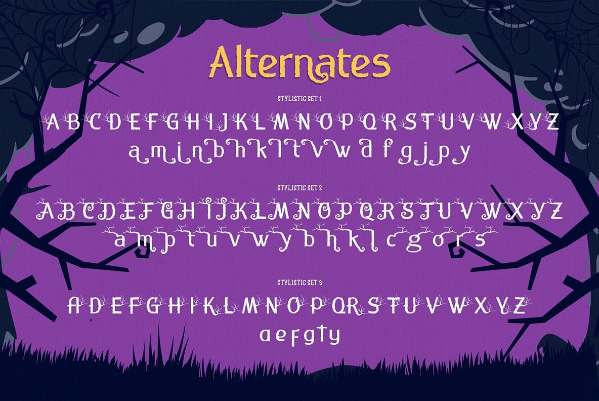 Noganas Halloween font 7